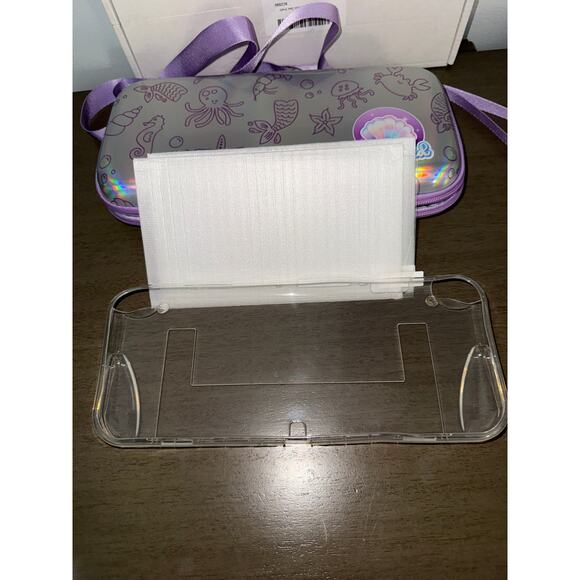 NEW Belle&Birdie Mermaid Switch OLED Case Purple Hard Shell Handbag Gaming - Picture 4 of 6